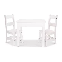Melissa & Doug Wooden Table Chairs - Natural 3-pc. Chair Set