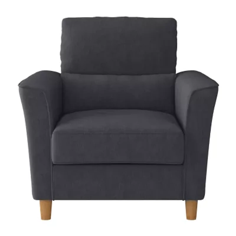 Corliving Georgia Living Room Collection Tufted Upholstered Armchair