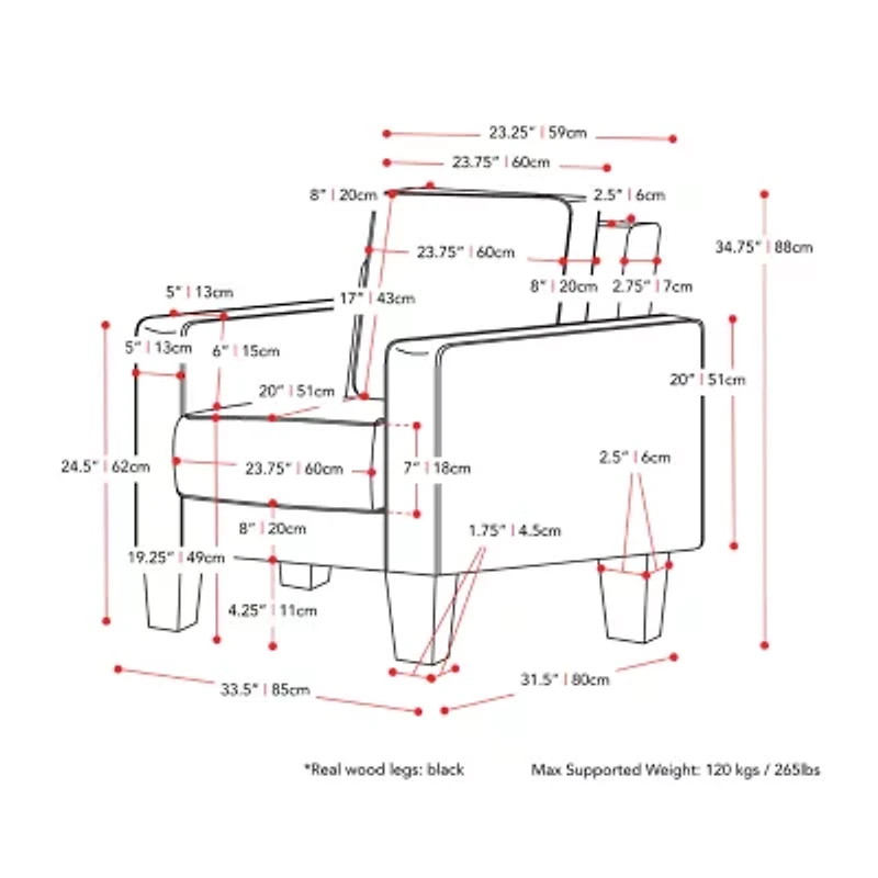 Georgia Upholstered Armchair