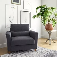 Corliving Georgia Living Room Collection Chair And A Half