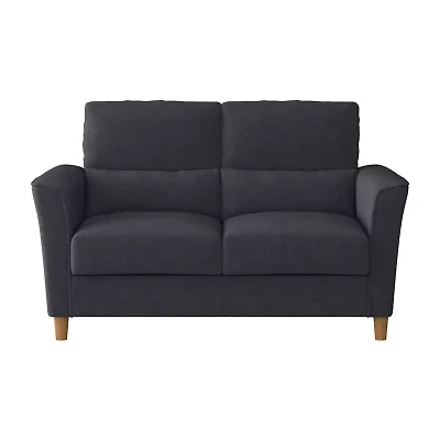 Corliving Georgia Living Room Collection Sharkfin-Arm Upholstered Loveseat