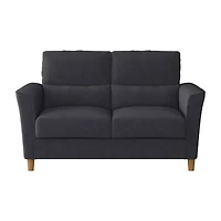 Corliving Georgia Living Room Collection Sharkfin-Arm Upholstered Loveseat