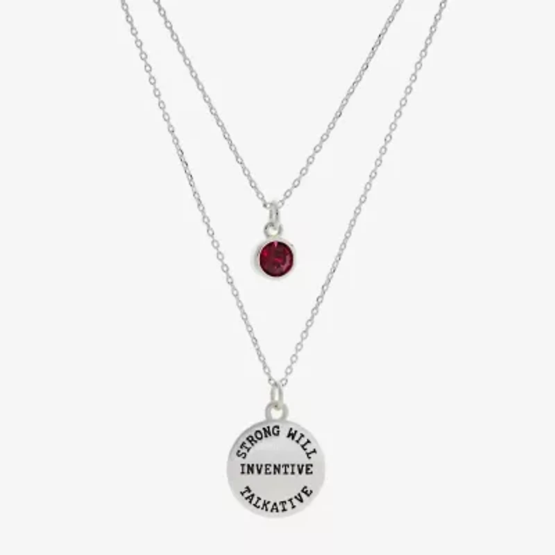 Sparkle Allure Womens Purple Crystal 2-pc. Necklace Set