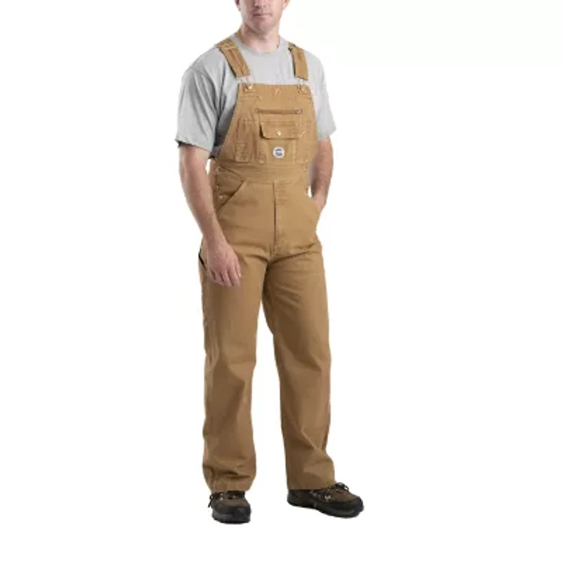 Berne Vintage Washed Duck Bib Mens Big and Tall Workwear Overall
