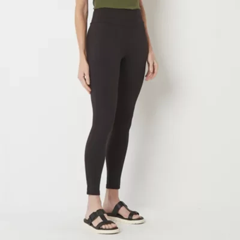 Stylus Womens Mid Rise Knit 26" 7/8 Ankle Legging