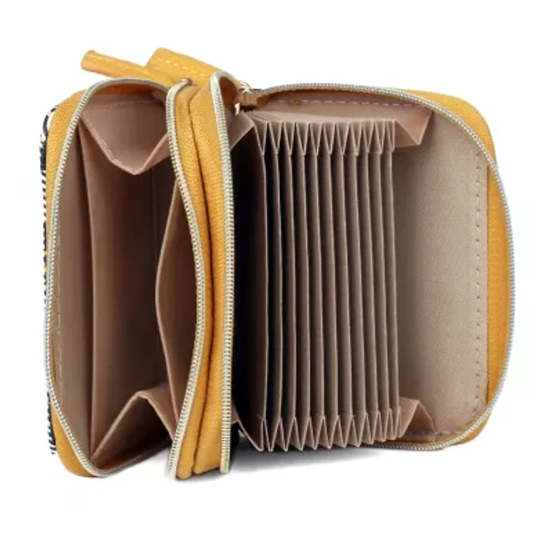 Julia Buxton Wizard Womens Rfid Blocking Accordian Wallet