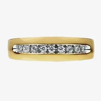 Mens 6.5MM 1/4 CT. T.W. Natural Diamond 14K Gold Wedding Band
