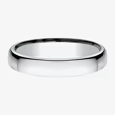 Unisex Adult 3.5MM 10K White Gold Wedding Band