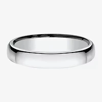 Unisex Adult 3.5MM 10K White Gold Wedding Band