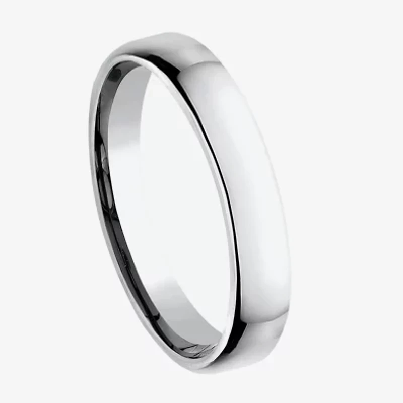Unisex Adult 3.5MM 10K White Gold Wedding Band