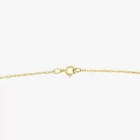 Girls 14K Gold Angel 15 Inch Pendant Necklace