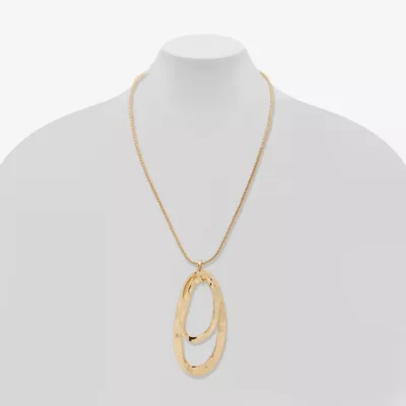 Worthington Womens 26 Inch Pendant Necklace
