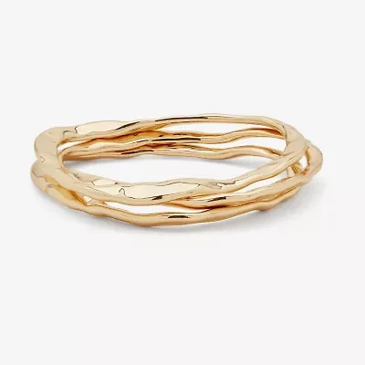Worthington Gold Tone Womens 3-pc. Bracelet Set