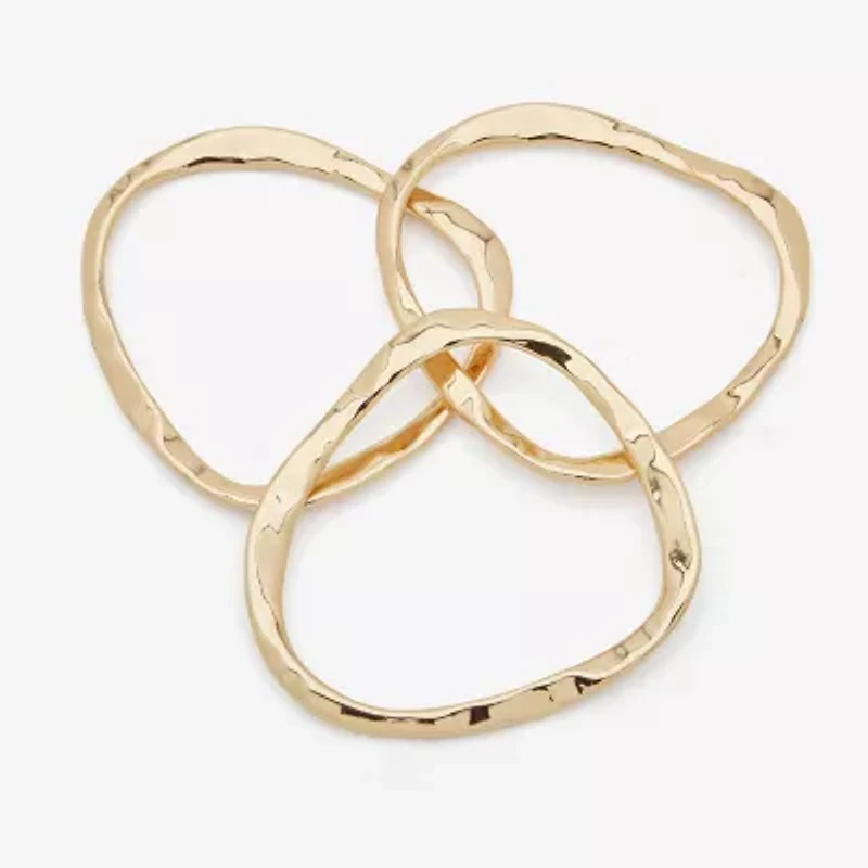 Worthington Gold Tone Womens 3-pc. Bracelet Set