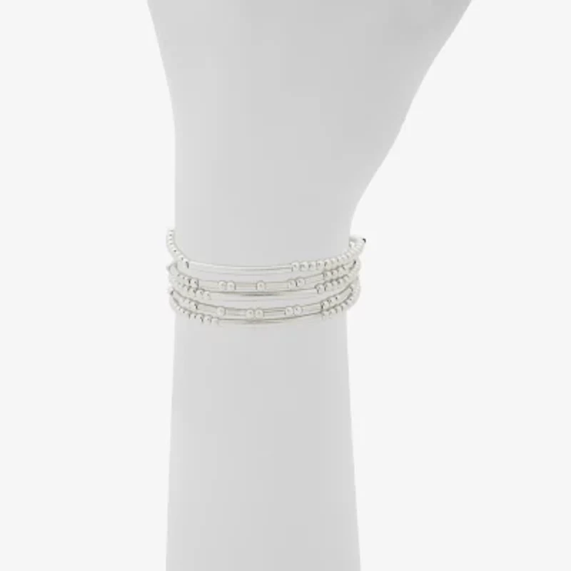 a.n.a Silver Tone Womens 5-pc. Bracelet Set