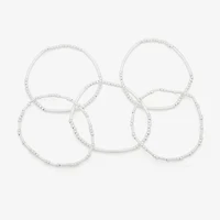 a.n.a Silver Tone Womens 5-pc. Bracelet Set
