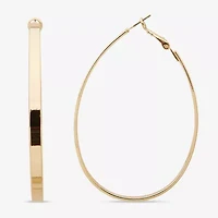 Worthington Womens 63.5mm Hoop Earrings