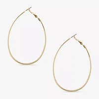Worthington Womens 63.5mm Hoop Earrings