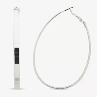 Worthington Womens 63.5mm Hoop Earrings