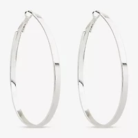 Worthington Womens 63.5mm Hoop Earrings