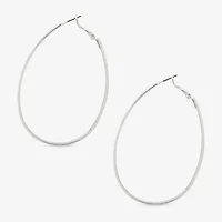 Worthington Womens 63.5mm Hoop Earrings