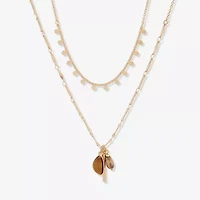 a.n.a Womens Brown Tiger's Eye 16 Inch Strand Necklace