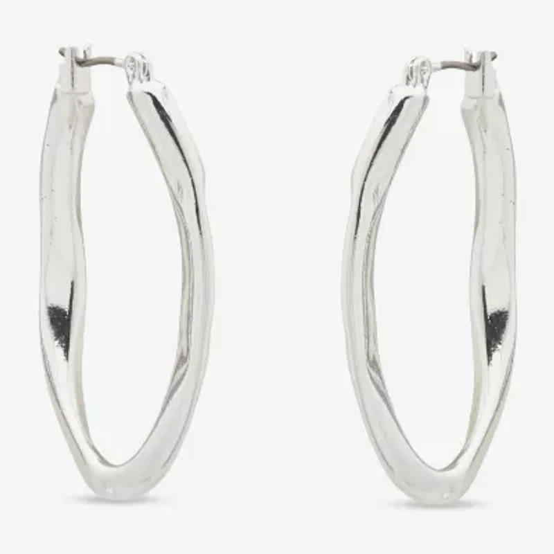 Worthington Womens 38.1mm Hoop Earrings