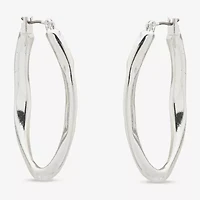 Worthington Womens 38.1mm Hoop Earrings
