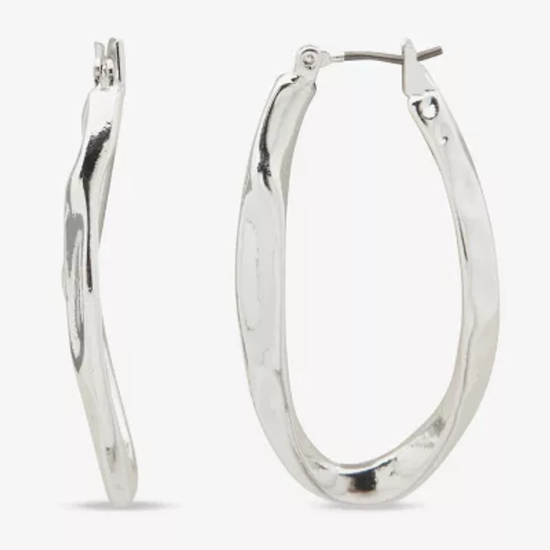 Worthington Womens 38.1mm Hoop Earrings