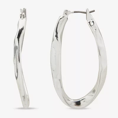 Worthington Womens 38.1mm Hoop Earrings