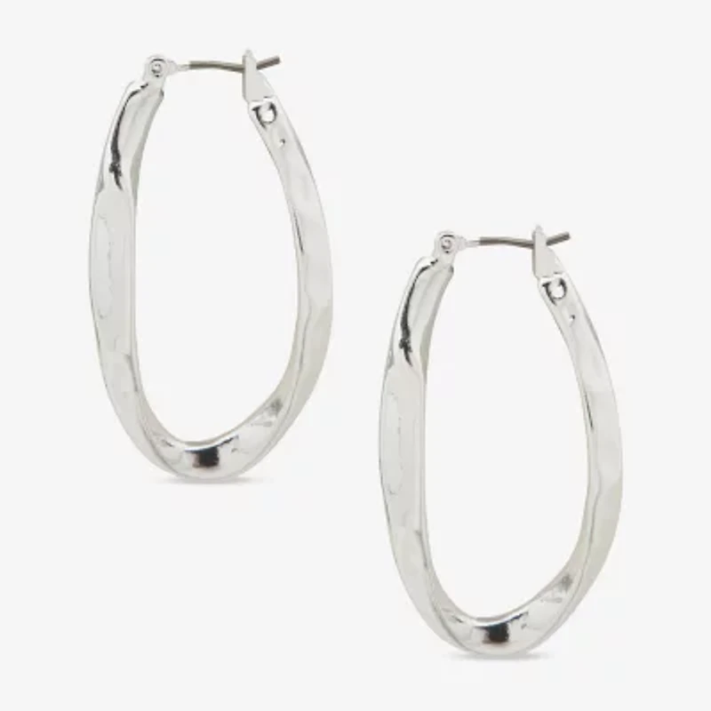 Worthington Womens 38.1mm Hoop Earrings