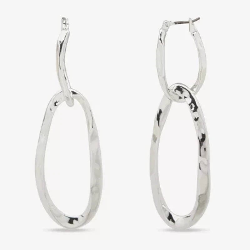 Worthington Womens 76.2mm Hoop Earrings