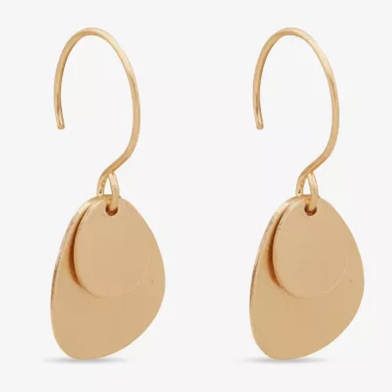 a.n.a Gold Tone Womens Drop Earrings