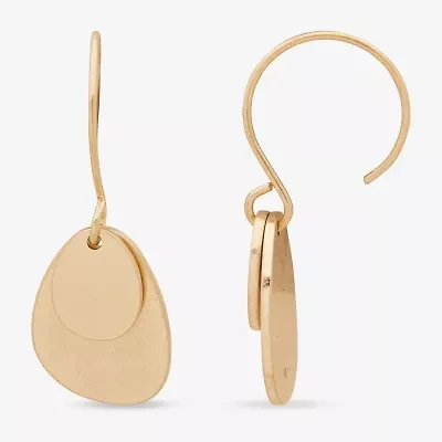 a.n.a Gold Tone Womens Drop Earrings