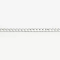 Worthington Silver Tone Simulated Pearl Womens Curb Chain Bracelet