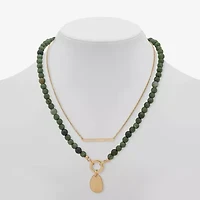 a.n.a Multi Row Womens 16 Inch Strand Necklace