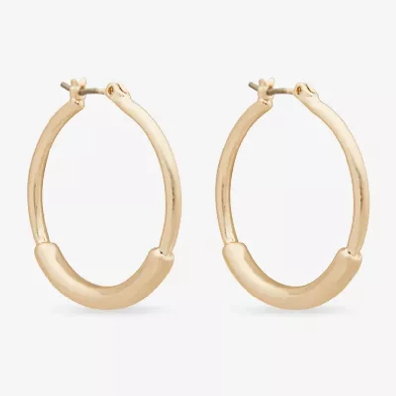 a.n.a Tube Womens Hoop Earrings
