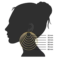 a.n.a Tube Womens Hoop Earrings