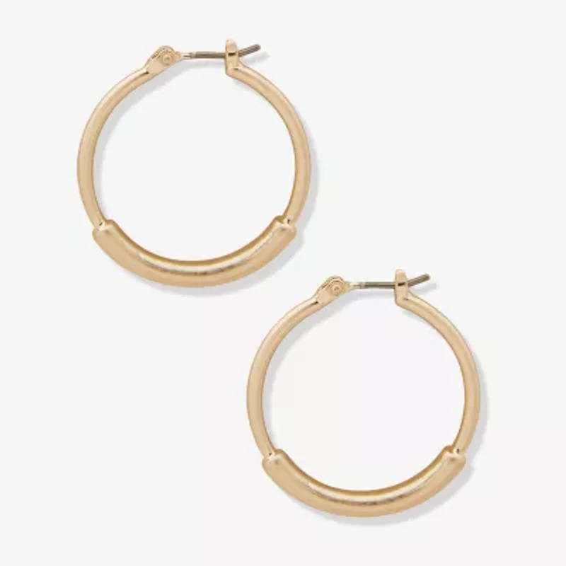 a.n.a Tube Womens Hoop Earrings