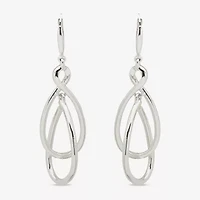 Worthington Silver Tone Orbital Womens Infinity Drop Earrings