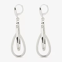 Worthington Silver Tone Orbital Womens Infinity Drop Earrings