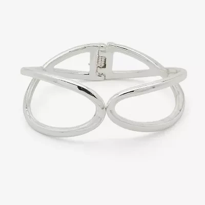 Worthington Silver Tone Twisted Womens Cuff Bracelet