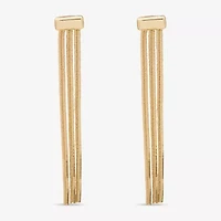 Worthington Snake Chain Linear Womens Drop Earrings