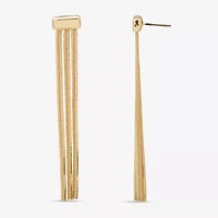 Worthington Snake Chain Linear Womens Drop Earrings