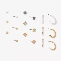 a.n.a Womens Hypoallergenic 9 Pair Earring Set