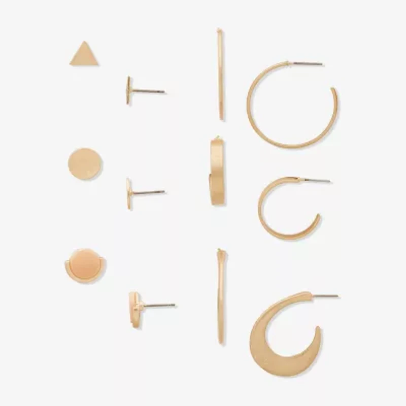 a.n.a Womens 6 Pair Earring Set