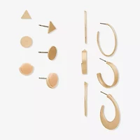 a.n.a Womens 6 Pair Earring Set