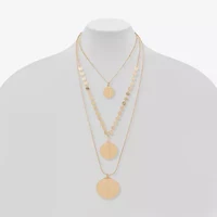 a.n.a Gold Tone Womens 39 Inch Strand Necklace