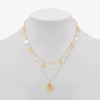 a.n.a Two Tone Womens 16 Inch Strand Necklace