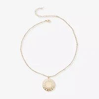 a.n.a Womens Sunburst 17 Inch Pendant Necklace